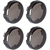NTHREEAUTO Smoke Bullet Turn Signal Light Lens Cover Compatible with Harley Sportster Street Glide Road King Softail, Qty 4