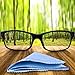 MightyMicroCloth Microfiber Eyeglass Cleaning Cloths – Lens Cleaner for Glasses, Electronics, Screens, Tablets – Clear Travel Pouch