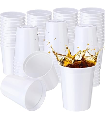 Amazon.com: Custom Party Cups Personalized with your Logo or Message  Disposable or Reusable 16 oz Plastic Stadium Cups Starting at Set of 10 -  White : Home & Kitchen