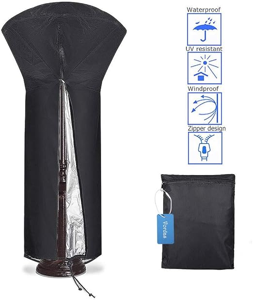 Vordas Patio Heater Cover Waterproof 226x85x48 Cm Heavy Duty