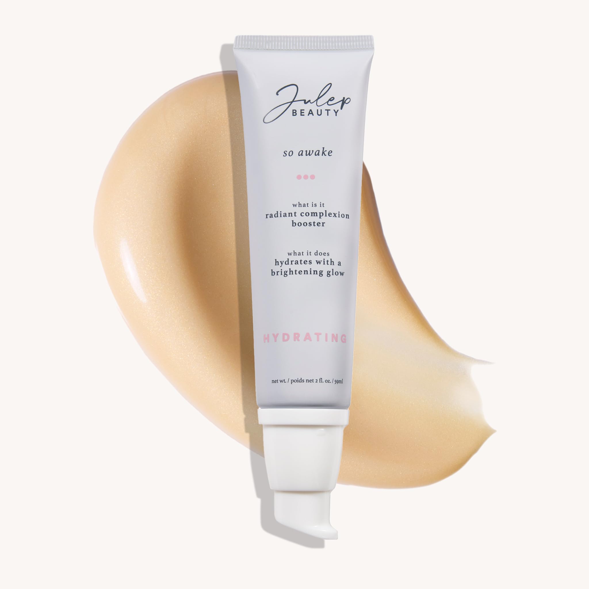 Julep So Awake Radiant Complexion Booster (74ml) 3-in-1 Hydrating, Brightening, and De-Puffing Gel Moisturiser with Caffeine, Turmeric Extract & Snail Mucin - Korean Skincare for Dry, Dull Skin