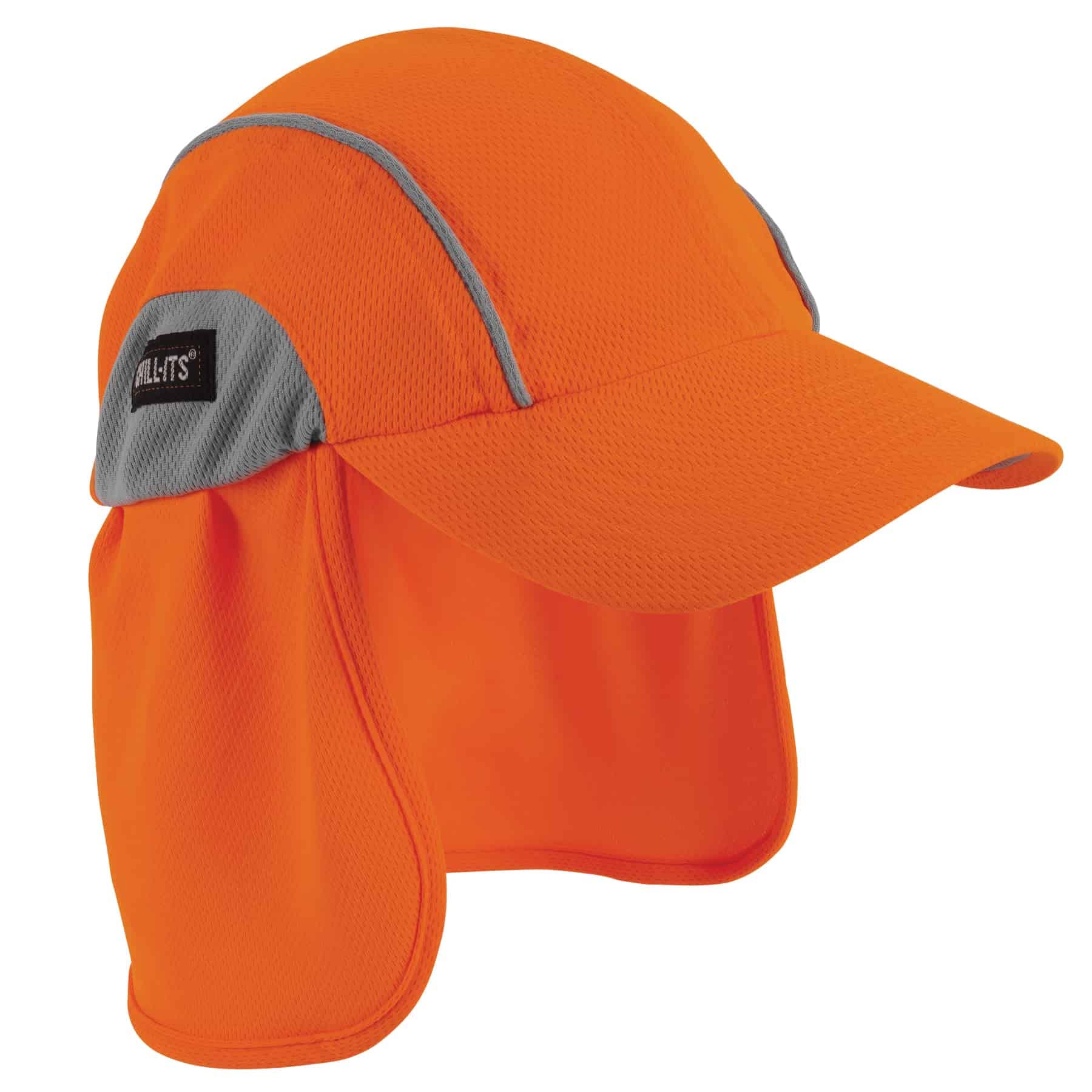 Ergodyne Womens High-performance Hat And Neck Shade Baseball Cap, Orange