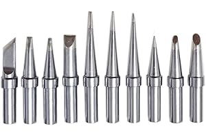 ShineNow Soldeirng Tips Replacement for Weller WES51 WESD51 WE1010NA WCC100 PES51 ET Tip Set 10pcs Pack