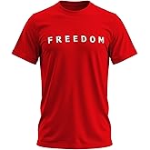 Freedom Shirt – Simple Freedom Text T Shirt for Men & Women Patriotic Men's Tshirts Graphic Tee