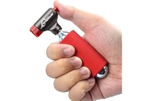 Ctrepower CO2 Bike Tire Inflator – Quick Push-Button Release, Fits Presta & Schrader Valves, CO2 Bike Pump or 5X 16g Threaded CO2 Cartridges