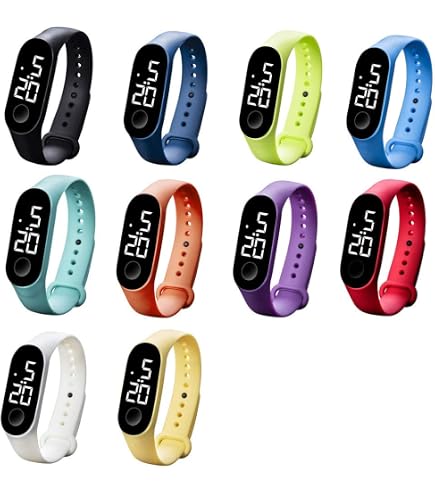 Amazon.com: CdyBox 5 Pack Student Sports Watch with Silicone 