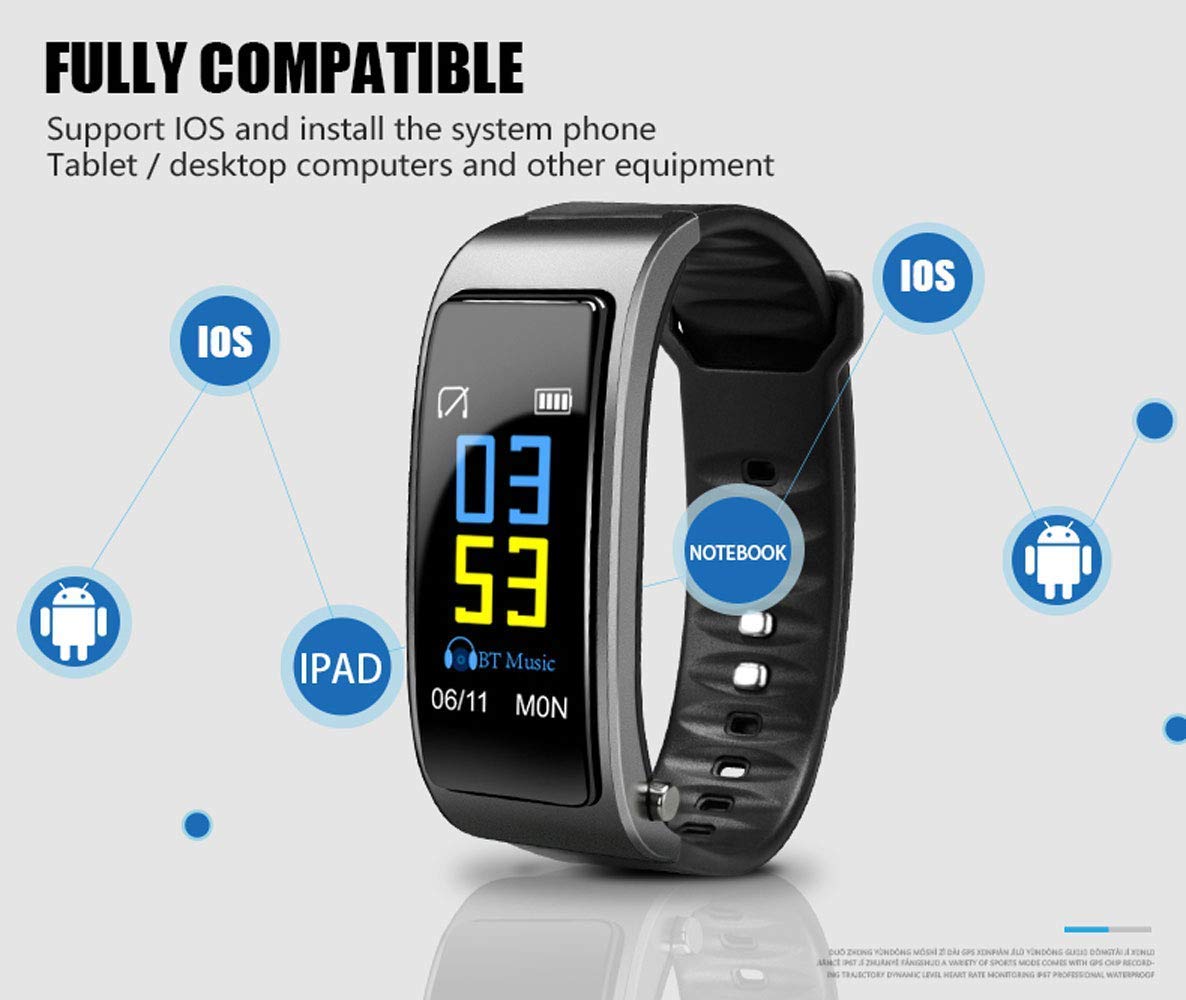 Y3 Smart Bracelet Fitness Tracker 2 en 1 Smartwatch ...