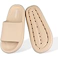 Leevar Cloud Slides for Women and Men - Soft, Comfy, Relax Cloud Slippers, Thick Sole, Non-slip Slides for Men, Easy to Clean, Shower, Swimming, Beach, Indoor and Outdoor Slides for Men