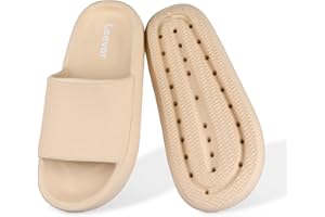 Leevar Cloud Slides for Women and Men - Soft, Comfy, Relax Cloud Slippers, Thick Sole, Non-slip Pillow Slippers, Easy to Clean, Shower, Swimming, Beach, Indoor and Outdoor Pillow Slides