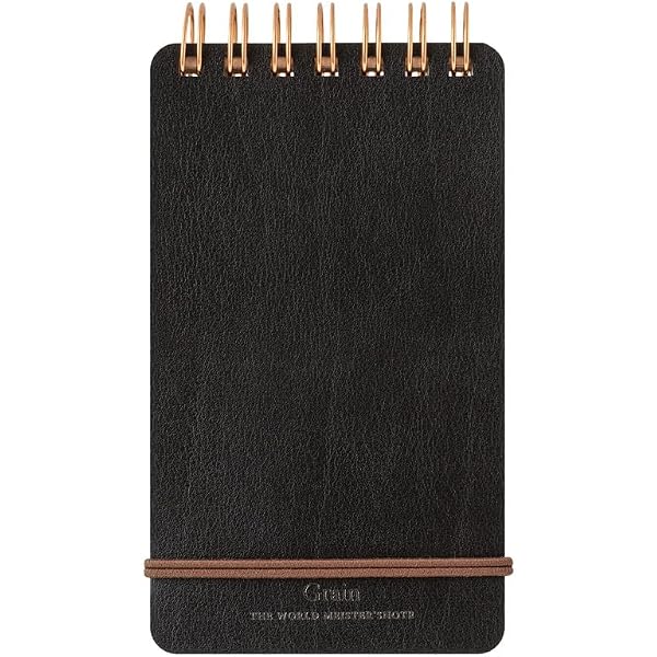 DESIGNPHIL Midori 11799006 Notepad WM Ring Memo Grain Dark Brown