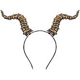 MOSTORY Devil Horns Headband for Adult - Demonic Horns Headband for Halloween Costume Party Cosplay Renaissance Renfaire