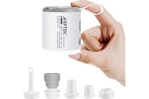 Mini Air Pump,AGPTEK Portable Quick-Fill Air Pump for Inflatable with 5.5kpa, 1600mAh Battery Rechargeable and Magnetic Desig