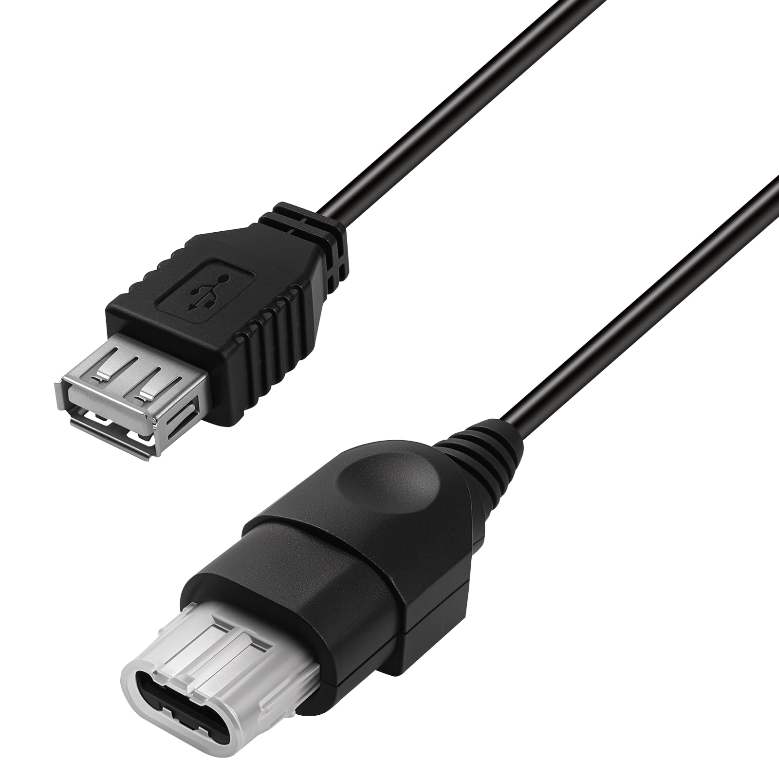 Vrllinking USB to Xbox Adapter Cable for Original Xbox Console Gen 1 & PC | 31in Controller Converter with OG Memory Card Port, Compatible with Guitar Hero Drums, Plug and Play Cord