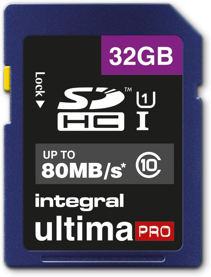 Integral 32GB Class 10 SDXC UltimaPro Memory Card 80MB/s