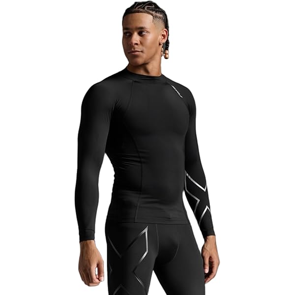 Amazon.com: 2XU Mens Ignition Comp Long Sleeve Large Black/Silver