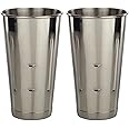 AME D'ESSENCE (2-PC) 30 oz Stainless Steel Malt Cups Commercial Grade Milkshake Maker Steel Cup
