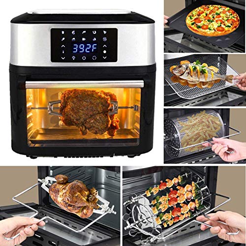 10in1 Air Fryer Oven,16.91 Quart Air Fryer Toaster Oven Combo,Air