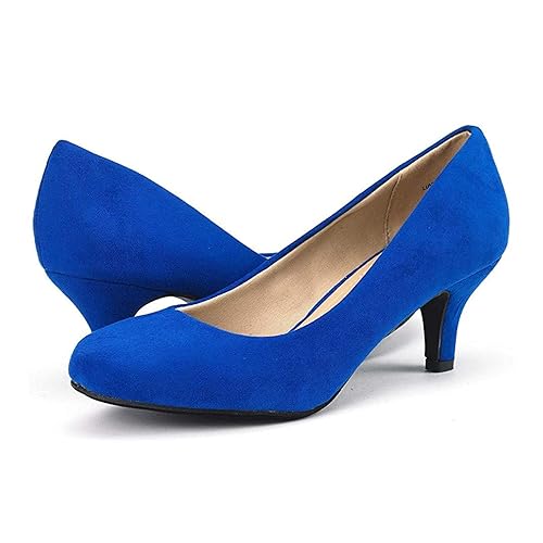 DREAM PAIRS Women's Dress Comfortable Low Heel Pump Shoes,Size