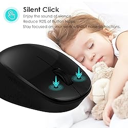 LeadsaiL Wireless Mouse for Laptop, 2.4GHz Silent