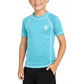 Body Glove Boys Swim Shirt UPF 50+ Sun Protection Short Sleeve Rashguard | Sun-Blocking Coverage with a Fast-Drying Feel, Comfortable Water-Ready Protection for Kids (5-14)