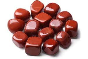 MAIBAOTA Red Jasper Stones Bulk Tumbled Crystals Polished Stones Natural Gemstones Decorative Stones for Vase Quartz Crstal Stones