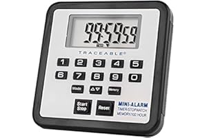 CONTROL CORRECTIVE SKIN CARE SYSTEMS Control Company 5021 Traceable 100-Hour Mini-Alarm Timer and Stopwatch