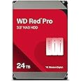 Western Digital 24TB WD Red Pro NAS Internal Hard Drive HDD - 7200 RPM, SATA 6 Gb/s, CMR, 512 MB Cache, 3.5" - WD240KFGX