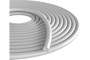 STORYSTORE Backer Rod, 3/8" Diameter x 16.4' Length Gray EPDM Rubber Caulk Saver for Gaps and Weather Stripping Door Seal, Concrete Expansion Joint Filler