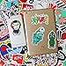 100 PCS Fashion Street Logo Stickers Cartoon Waterproof Stickers Car Laptop Helmet Luggage Vintage Skateboard Wall Decor Gift for Adult