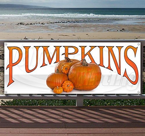 Amazon Com Pumpkins 13 Oz Heavy Duty Vinyl Banner Sign With