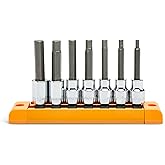 GEARWRENCH 7 Pc. 3/8" Drive Mid-Length Hex Bit Socket Set, Metric - 82546