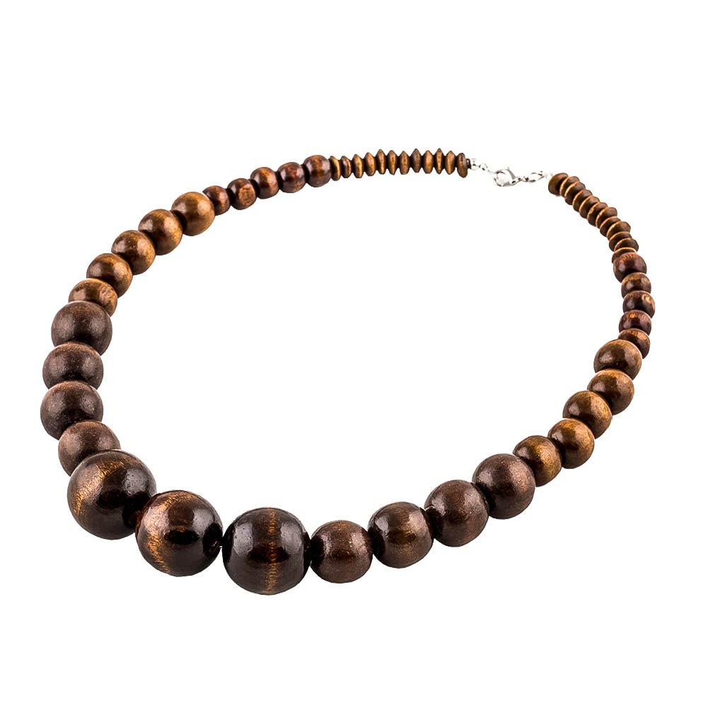 Statement Necklace Vintage Indian Womens Jewellery Chunky Bead Wood Beaded Necklaces