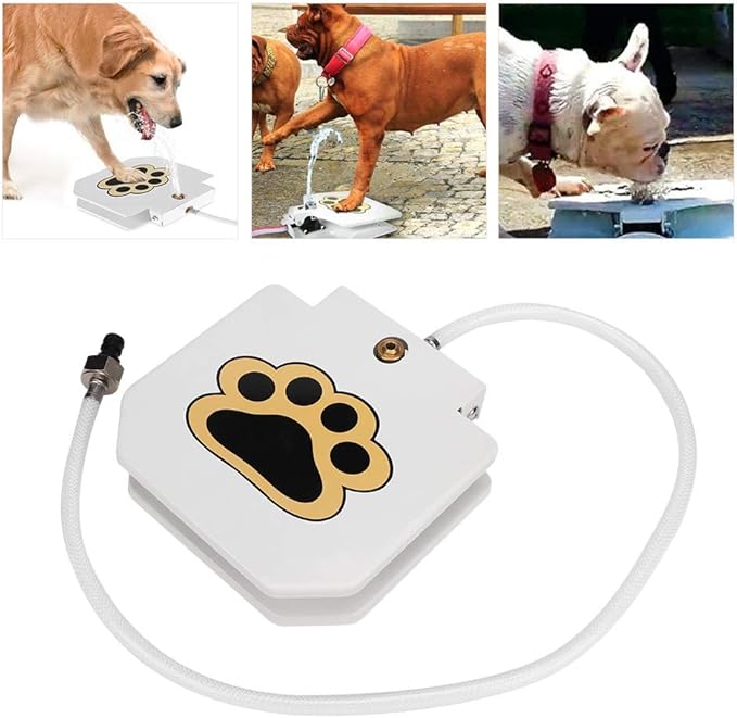 Pssopp Dog Step On Water Fountain Dog Drinking Water Fountain Dog Water