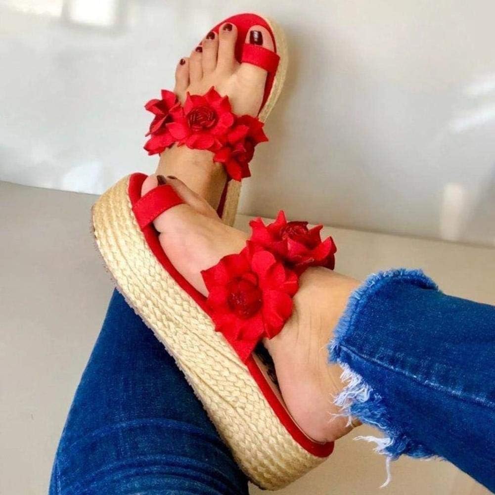 Aomigoct Scarpe Con Zeppa Per Donna Sandali Con Comodo Cuscino Per I Con Comodo Cuscino Per I Piedib~p113313885