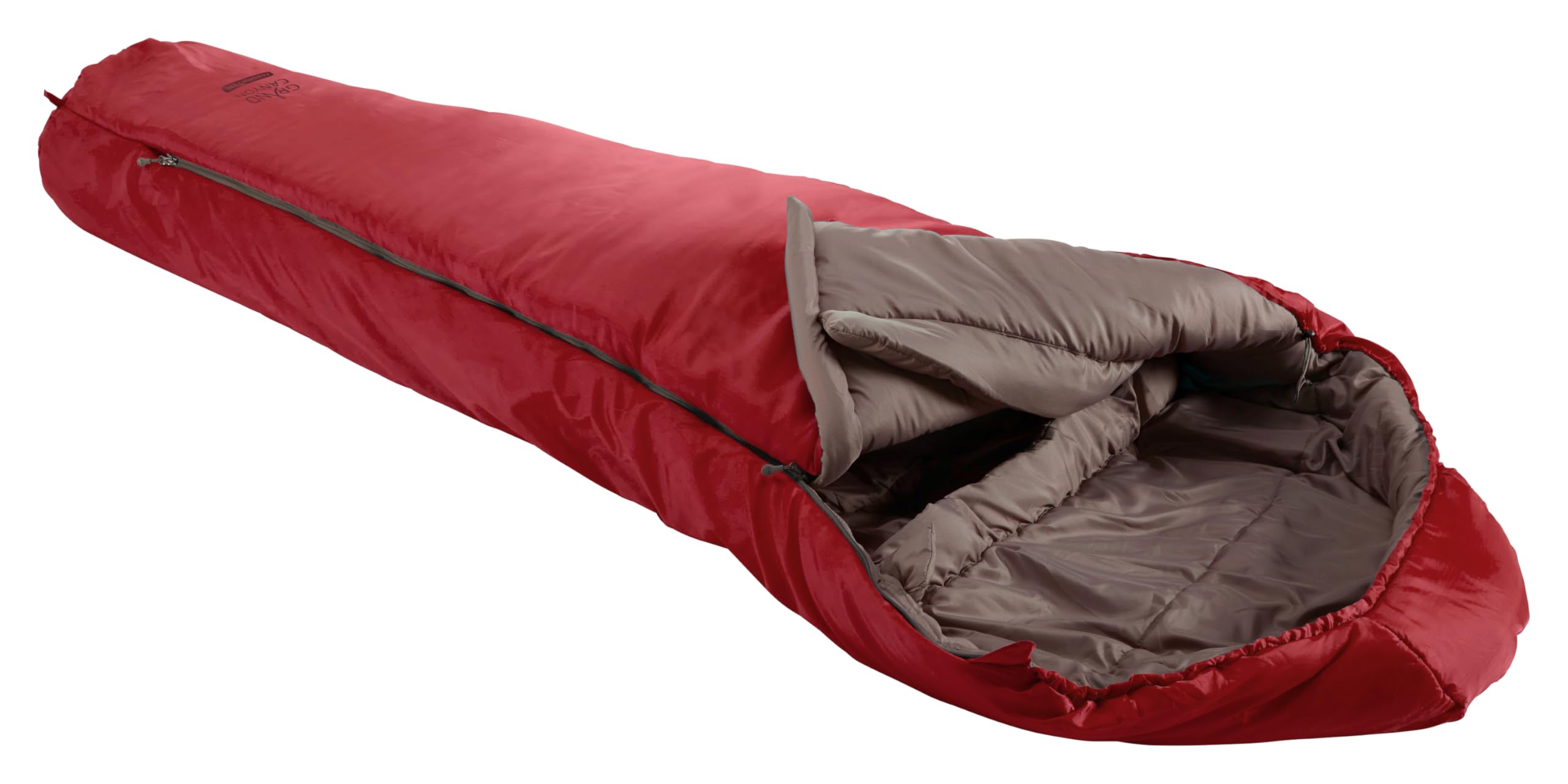 Grand Canyon FAIRBANKS 190 Mummy sleeping bag - Premium sleeping bag for outdoor camping - Limit -4° - Red Dahlia