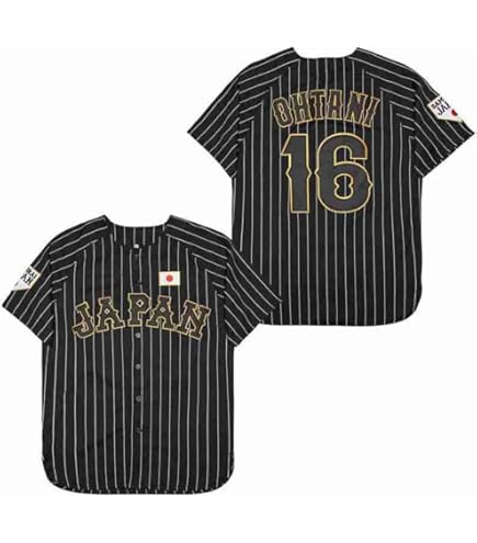 日本代表 OHTANI 16 ユニフォーム Baseball Jersey Shohei Ohtani #16 Japan おおたに しょうへい