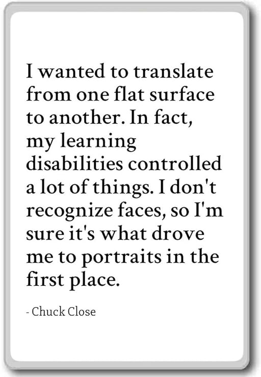 Imán para nevera con texto en inglés