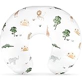 Pea Pod Nursing Pillow Cover for Baby Girl, Stretchy Removable Slipcover for Breastfeeding Pillows, Ultra Soft Comfortable Nursing Pillowcase, Baby Must Have, Forest and Zoo