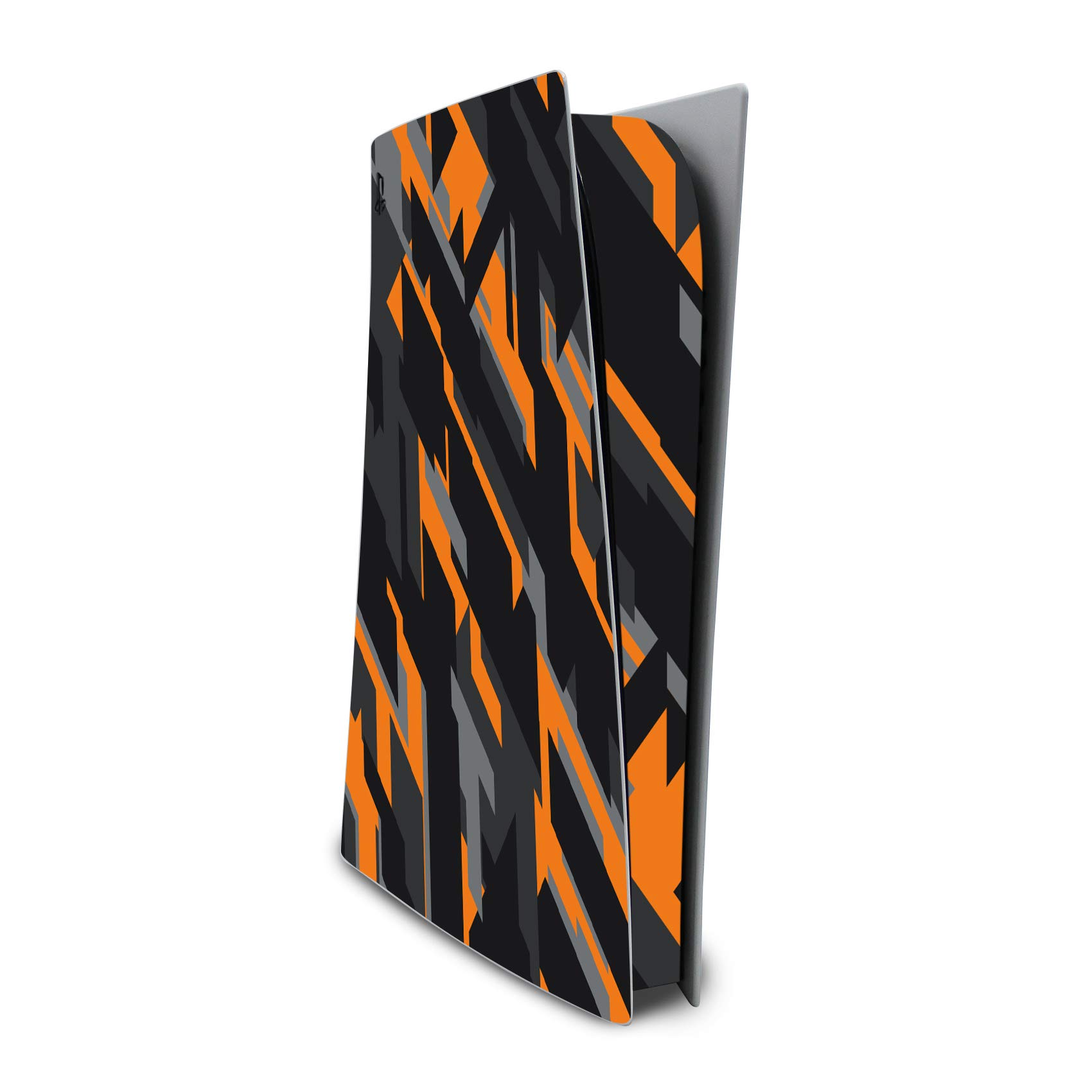 Finest Folia Screen Protector Compatible with PS5 Sticker Case for Games Console Case Sticker Vinyl Film Skin Against Scratches Design Cover RX040 (Disc Edition, No. 16 Neon Orange)