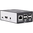 KKSB Cases ASUS Tinker Board & Tinker Board S Aluminum Case | Black and White Powder Coated | Desktop Case with Advanced Ventilation, HDMI, USB, Ethernet