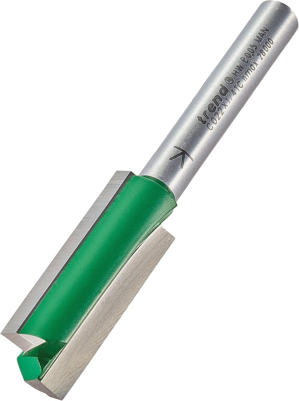 Trend Trendcraft Pro Straight Two Flute Router Cutter 1/4 Shank 12.7mm
