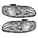 Brock Replacement Driver and Passenger Set Headlights Compatible with 10420375 10420376