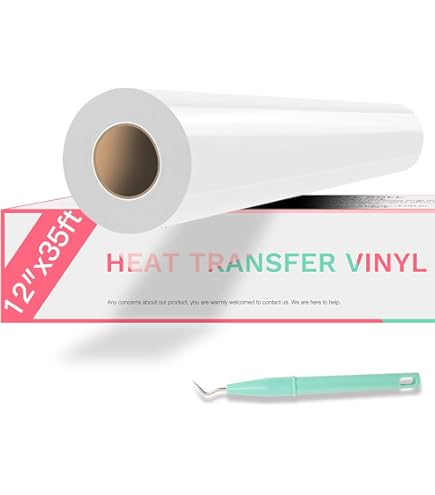 FUNKAKA HTV Rouleau De Vinyle Thermocollant PVC PVC Adhésif