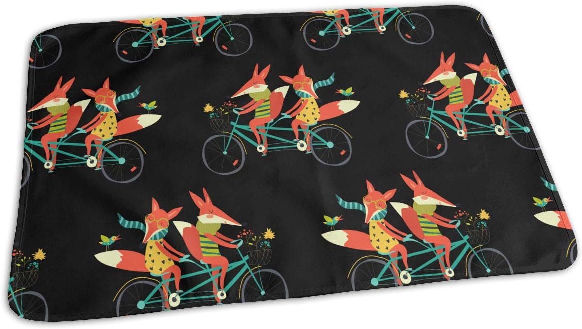 fox baby changing mat