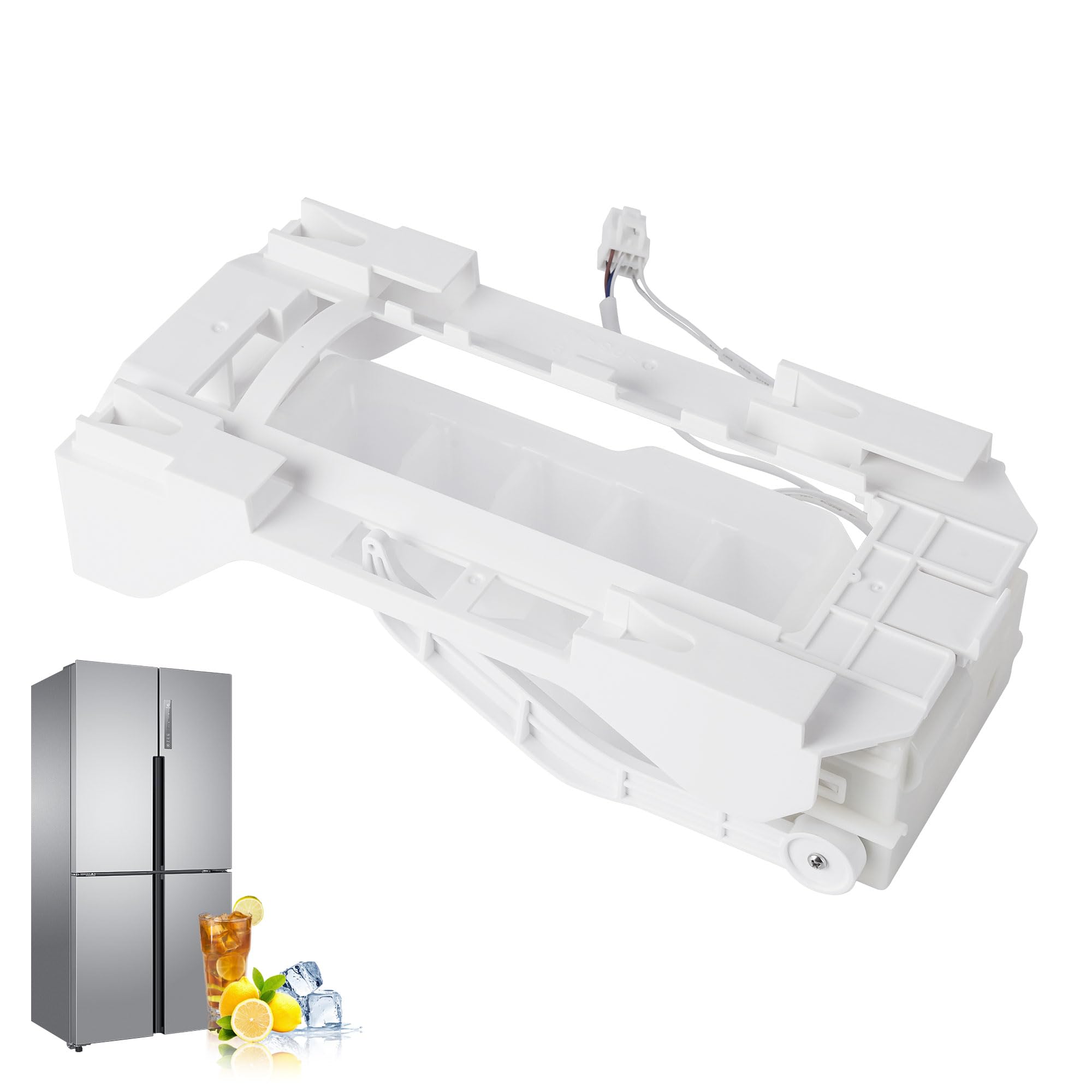 Photo 1 of 243297609 243297613 Refrigerator Ice Maker Replacement - Compatible with Frigidaire Electrolux, Replaces 603 606 607 (6-Pin) - Upgraded