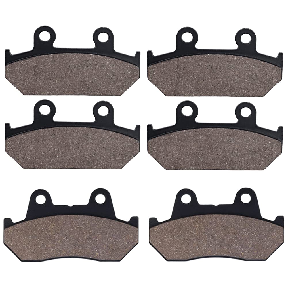 Cyleto Front and Rear Brake Pads for GL1500 GL 1500 Goldwing 1500 1988 1989 1990 1991 1992 1993 1994 1995 1996 1997 1998 1999 2000
