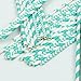 ZOOYOO Paper Straw 100pc For Parties,Birthdays,Weddings,Baby Showers And Celebrations (Turquoise)