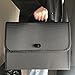 Oak-Pine 26 Pockets Expanding File Folder - Large Plastic A4 US Letter Size Expandable File Organizer Document Accordion File Folder Wallet Briefcase Business Filing Box with Handle (Black)