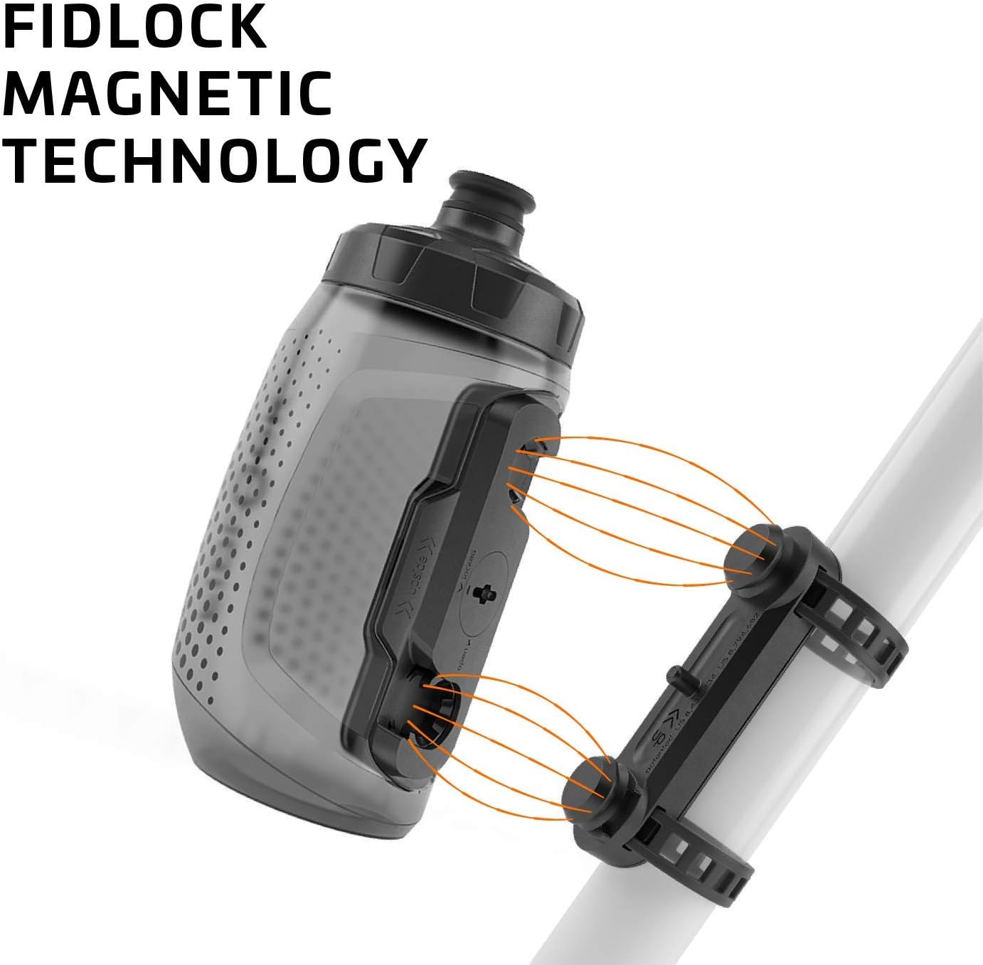 Fidlock Twist Set Bidon de Vélo 600ml + Support Bike Base - transparent