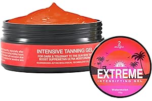 2Bmagic Shine Brown Tanning Gel Tan Accelerator Gel Intensive Tanning Oil for Outdoor Sun & Tanning Beds (watermelon)